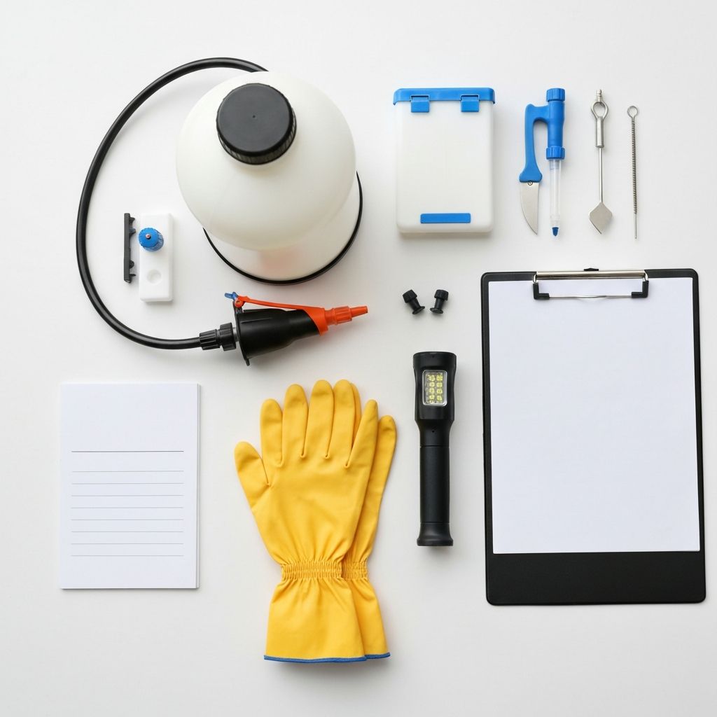 Professional pest control equipment and tools